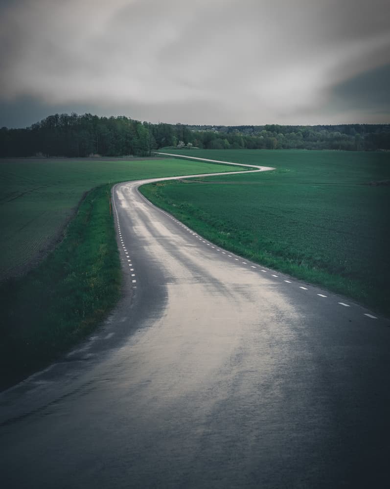 Winding Country Road by Christian Lindsten — canvas wall art