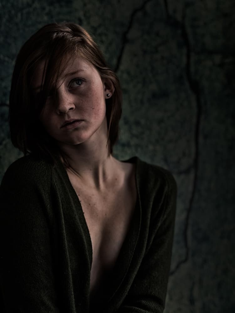 Pensive Young Woman by Jacob Tuinenga — canvas wall art