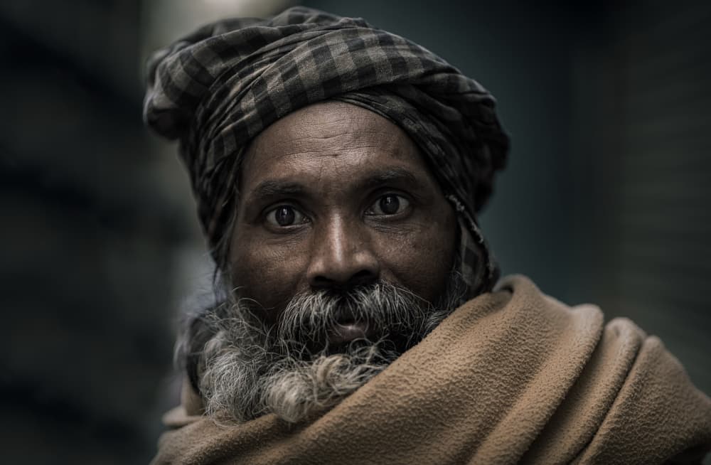 Soulful Man Gaze by Waldemar Szmidt — canvas wall art