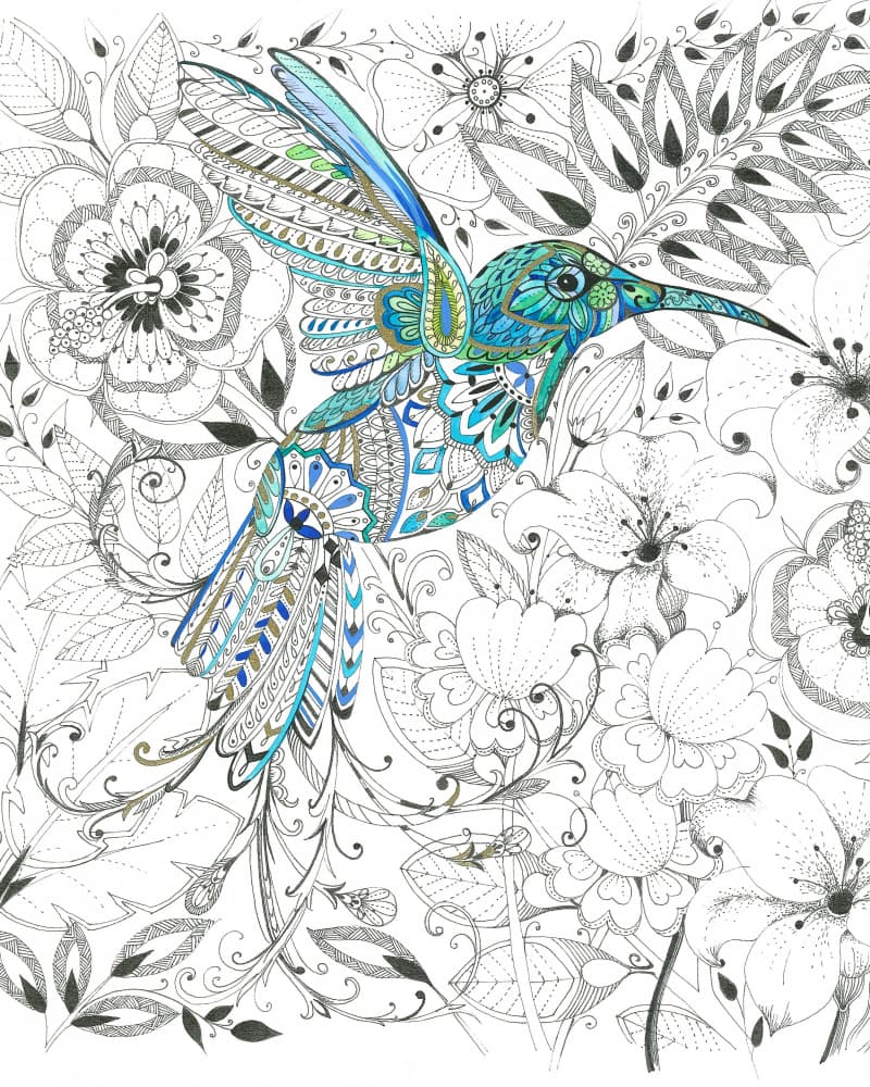 Hummingbird Delicate Tints by Isabelle Brent — canvas wall art