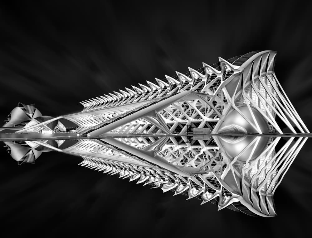 Sleek Modern Reflection by jordiegeatorrent — canvas wall art