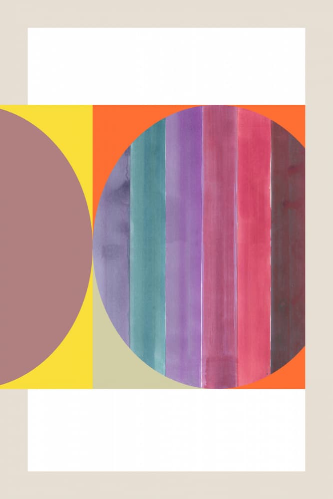 Colorful Geometric Circles by cartissi — canvas wall art