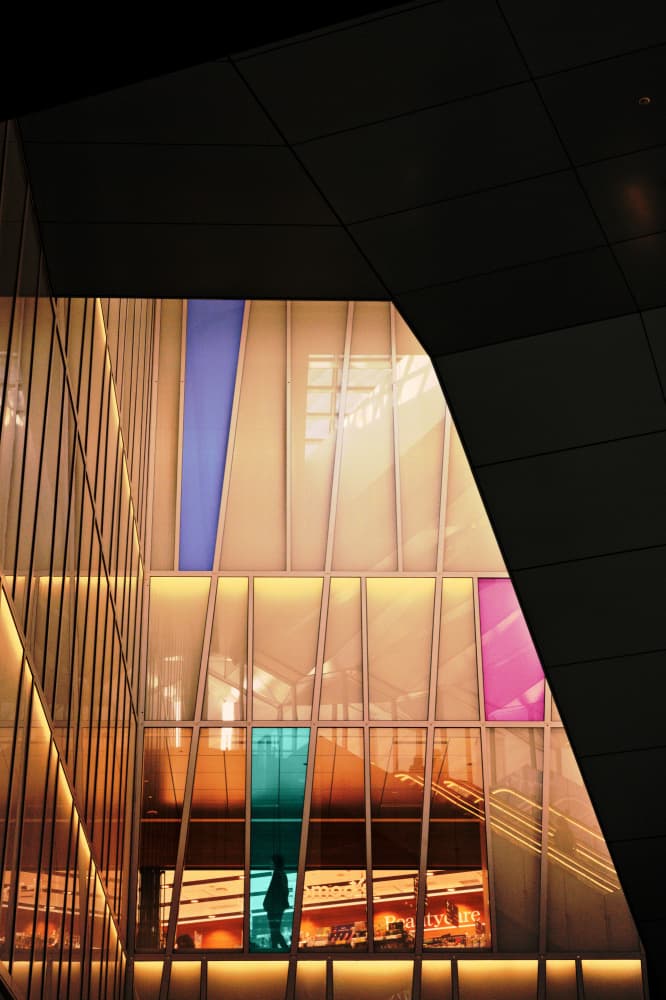 Vibrant Urban Architecture by moucorn — canvas wall art