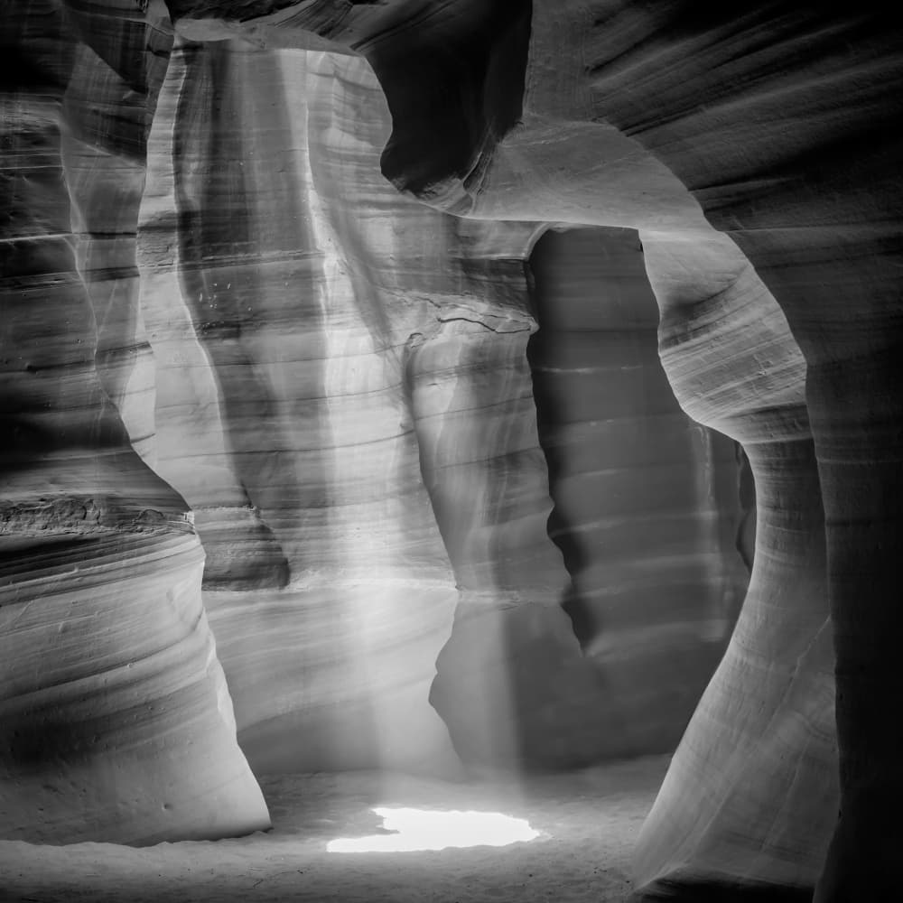 Slot Canyon Light Beam by Melanie Viola — canvas wall art