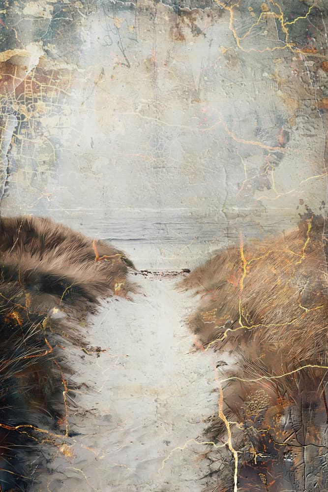 Weathered Beach Path by Rafal Kulik — canvas wall art