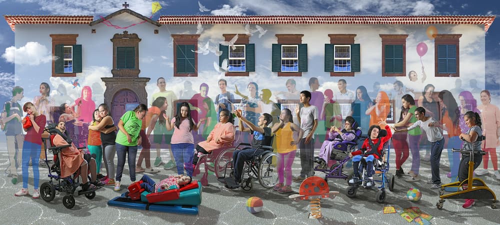 Inclusive Community Joy by DDiArte — canvas wall art