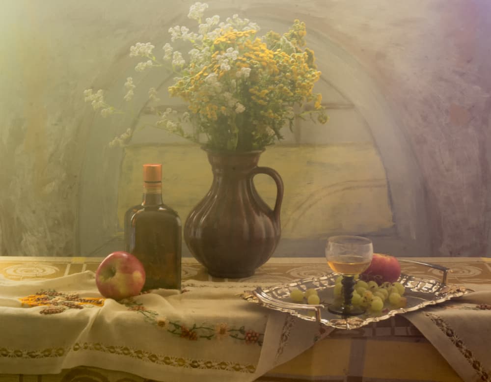 Rustic Still Life by UstinaGreen — canvas wall art