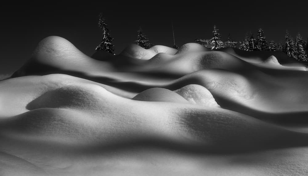 Serene Snow Hills by Shenshen Dou — canvas wall art