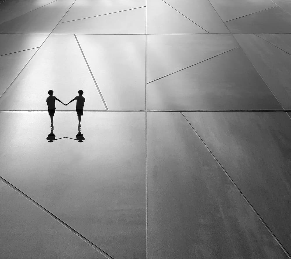 Connected Geometric Journey by Huib Limberg — canvas wall art