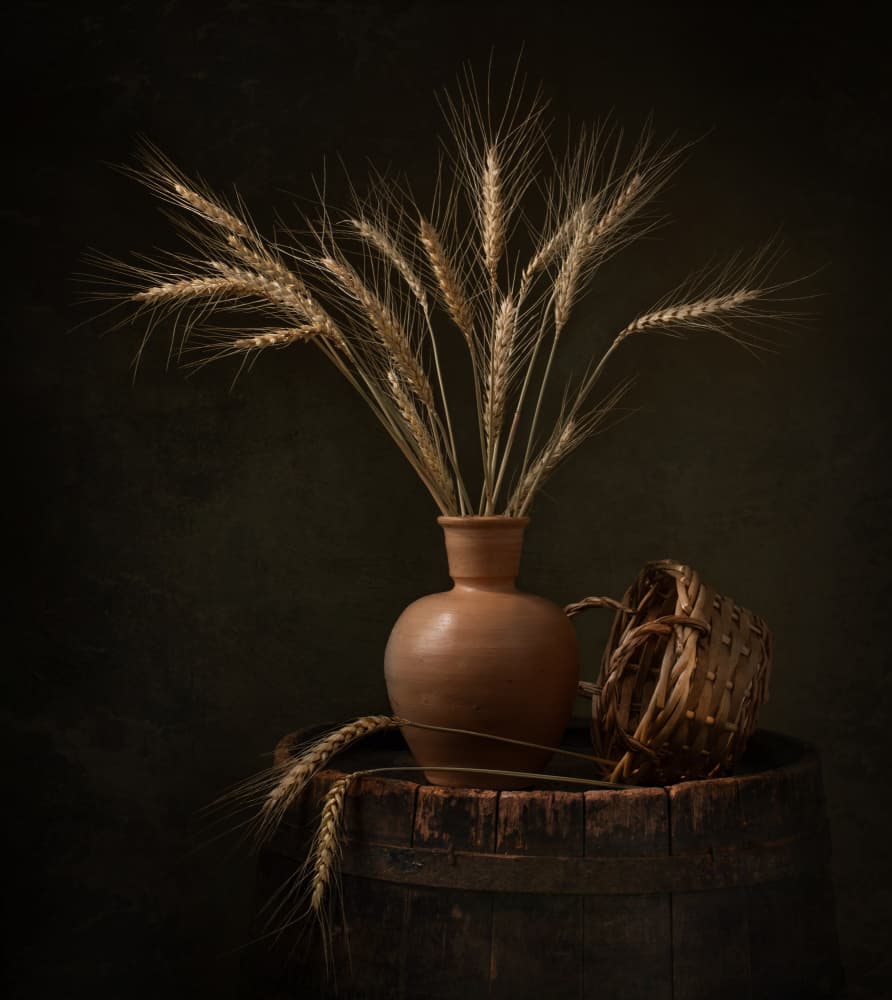 Harvest Wheat Still Life by Margareth Perfoncio — canvas wall art