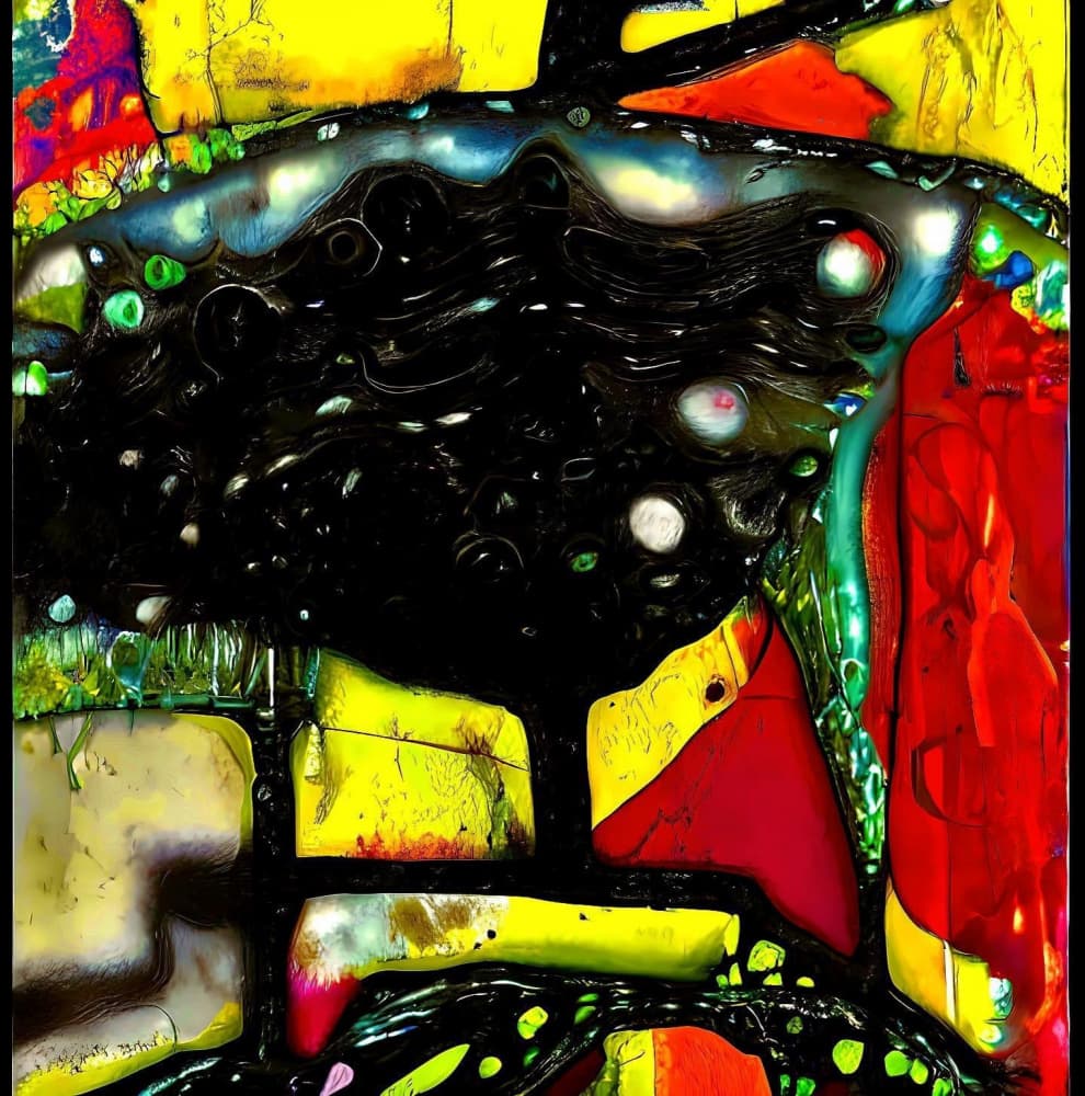 Vibrant Abstract Flow by mnemonixART — canvas wall art