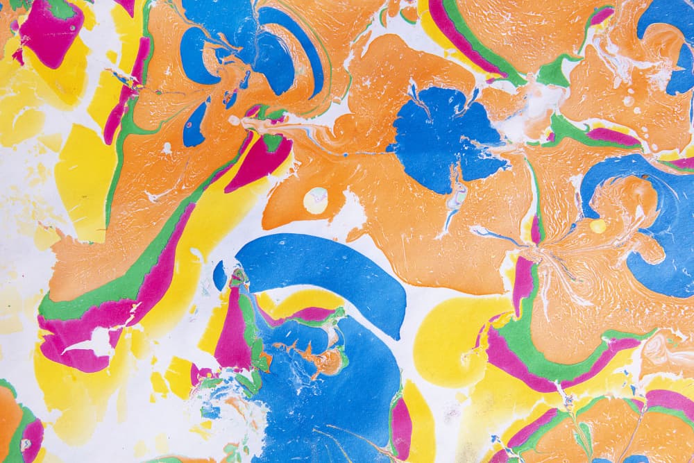 Vibrant Marble Swirls by Julia Ramiro — canvas wall art
