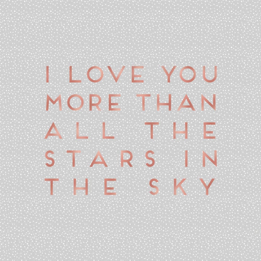 Love More Than Stars by Orara Studio — canvas wall art