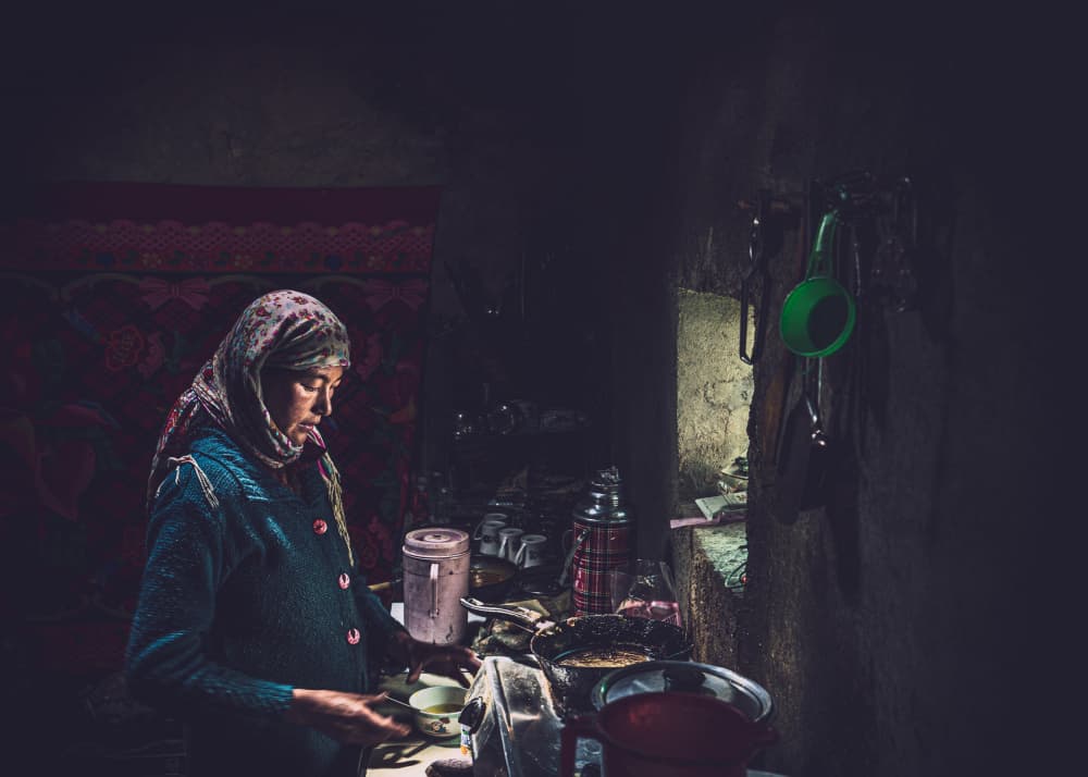 Grandma In Her Kitchen by Marco Tagliarino — canvas wall art