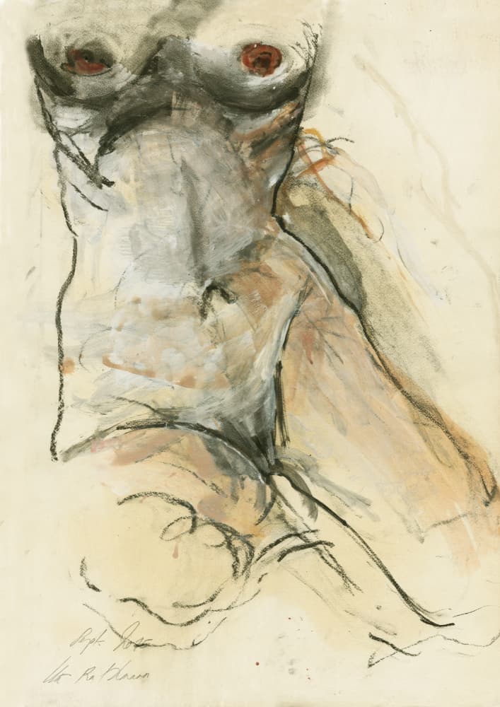 Expressive Figure Study by Ute Rathmann — canvas wall art