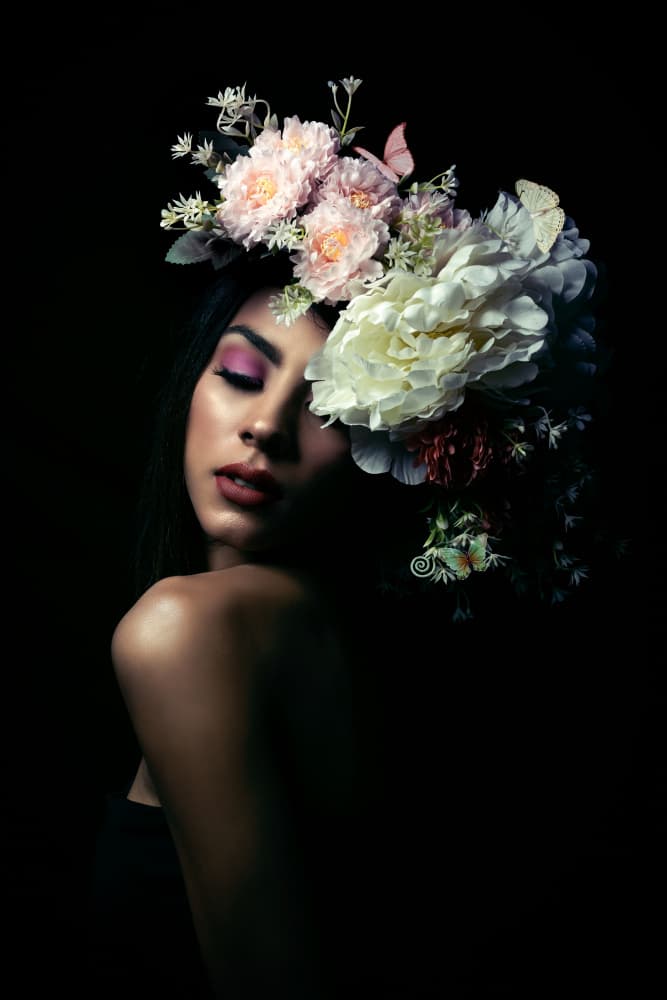 Dark Floral Beauty by Prithul Das — canvas wall art