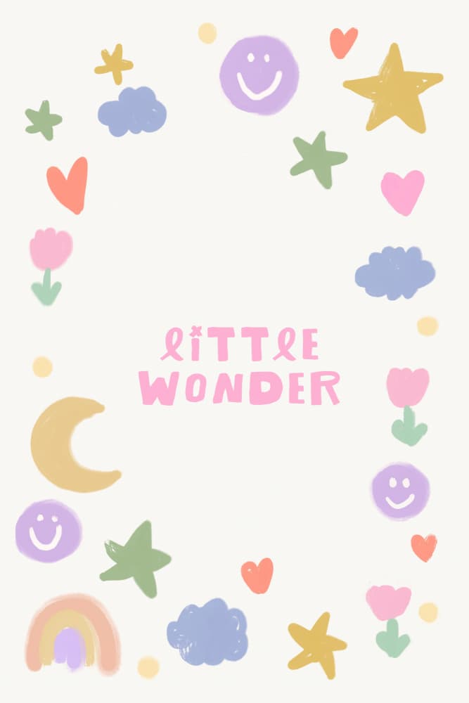 Little Wonder Doodles by Treechild — canvas wall art