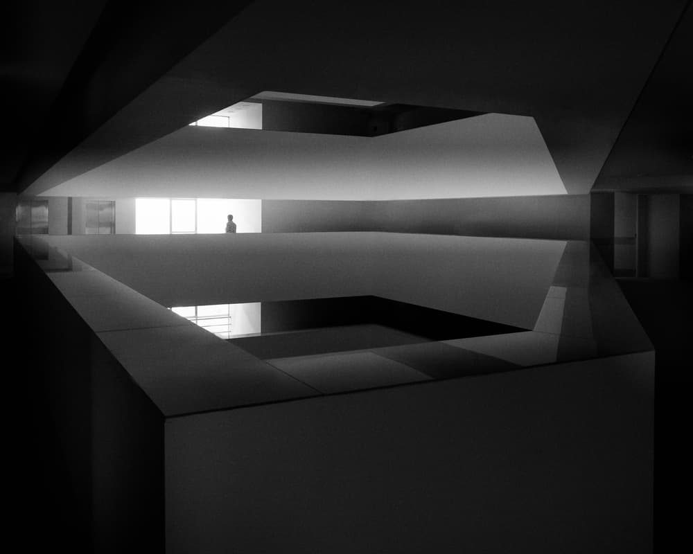 Geometric Solitude by Olavo Azevedo — canvas wall art