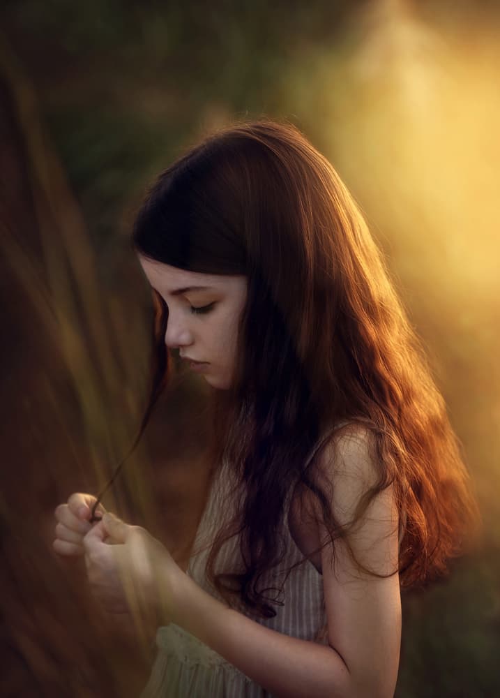 Golden Hour Girl by MAZAL TOV MATTY OZERI — canvas wall art