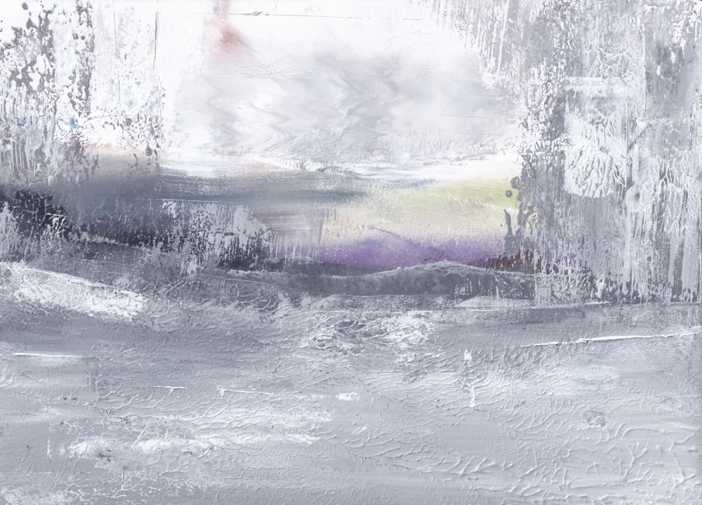 Ethereal Grey Landscape by Maira Ribena — canvas wall art