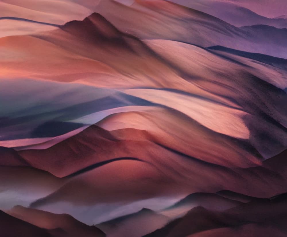 Serene Mountain Waves by Robin Wechsler — canvas wall art
