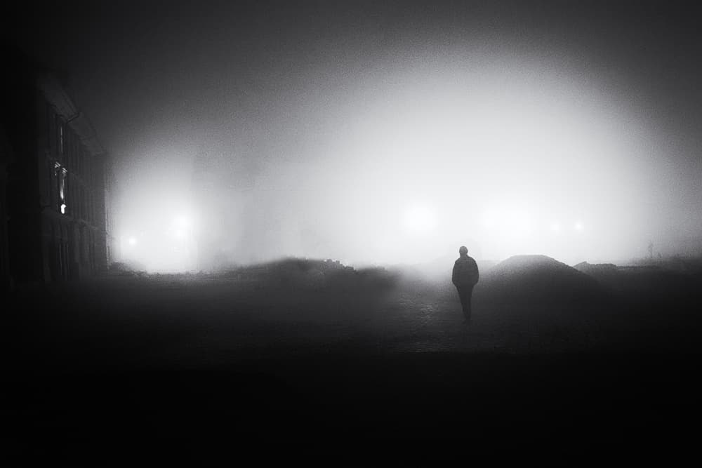 Mysterious Fog Walker by Marchevca Bogdan — canvas wall art