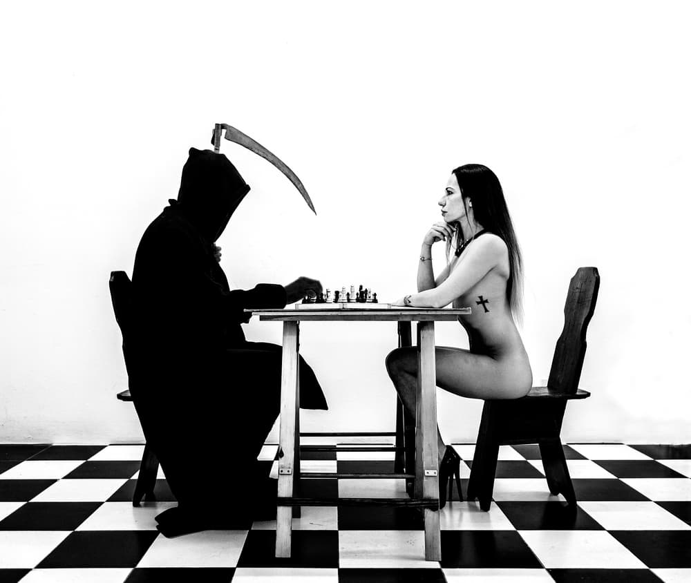 Fate's Chess Match by Marco Redaelli — canvas wall art