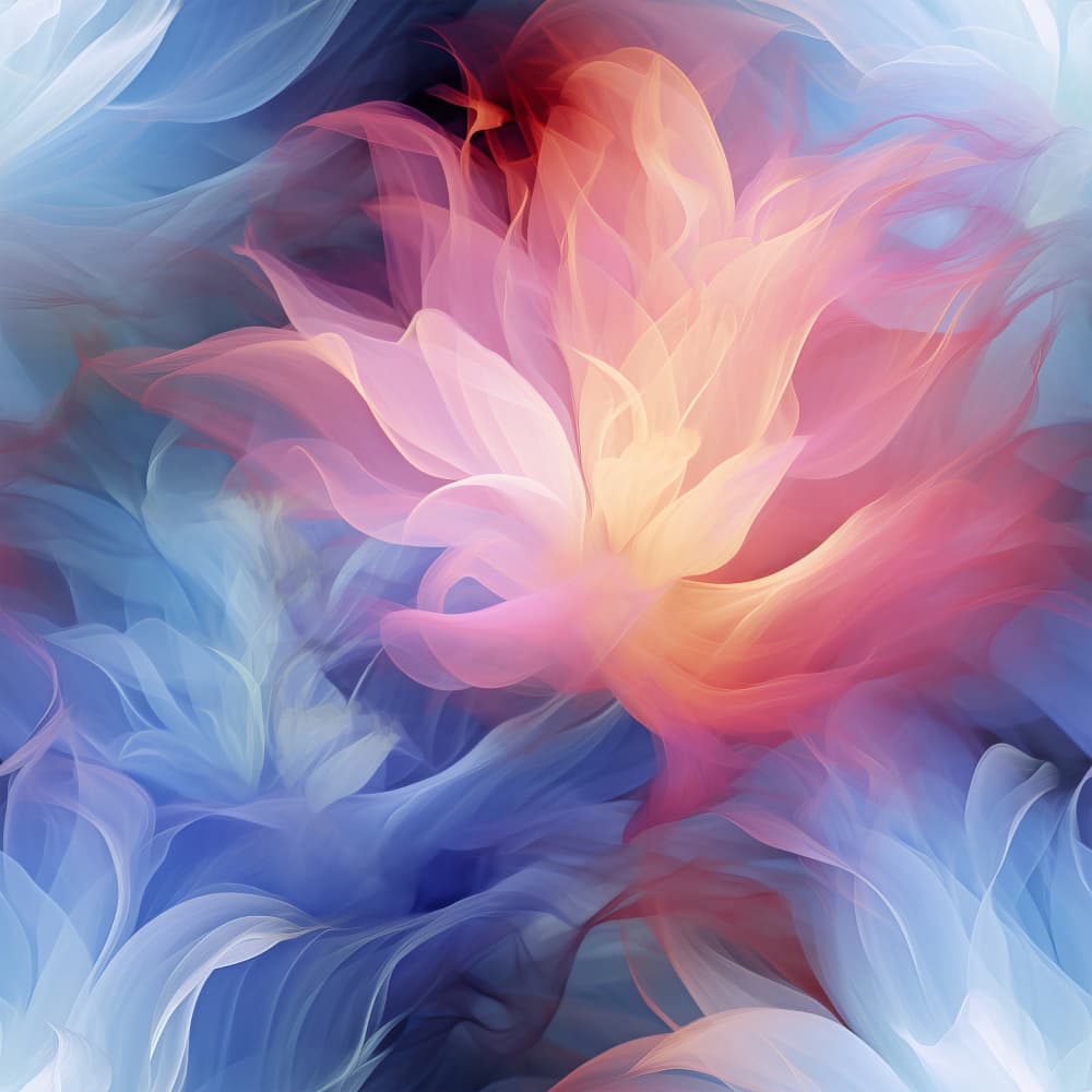 Colorful Abstract Bloom by Bilge Paksoylu — canvas wall art