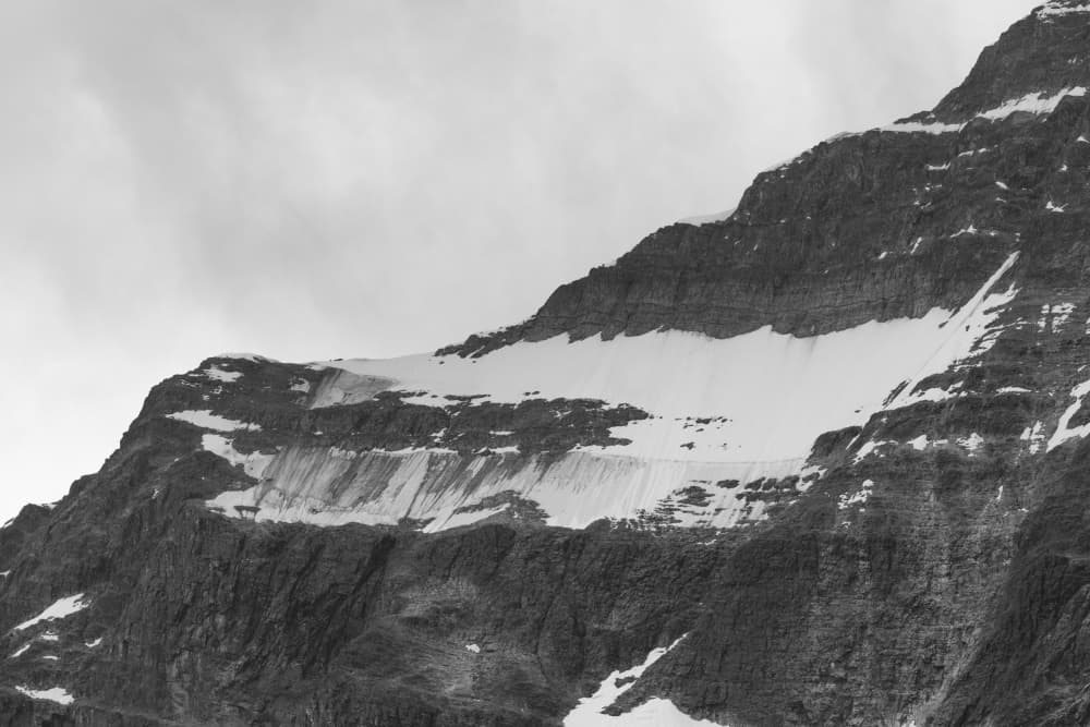 Rugged Mountain Snow by Lynann Colligan — canvas wall art