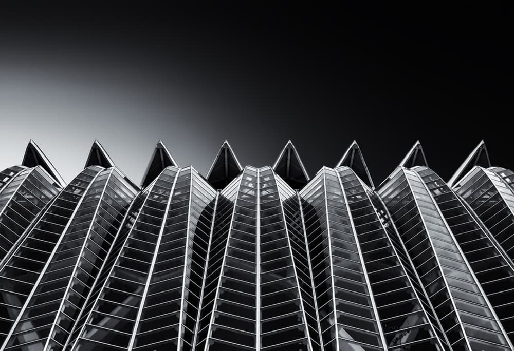 Modern Geometric Angles by Gerard Jonkman — canvas wall art