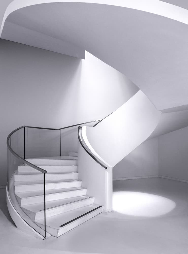 Modern Spiral Staircase by Theo Luycx — canvas wall art