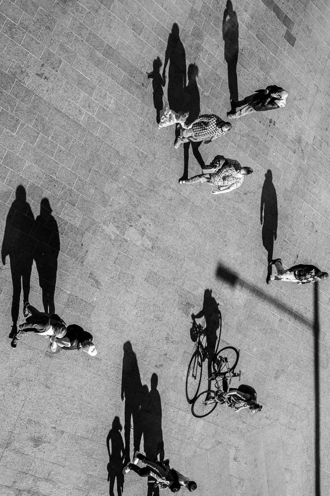 Urban Shadow Play by Gloria Salgado Gispert — canvas wall art