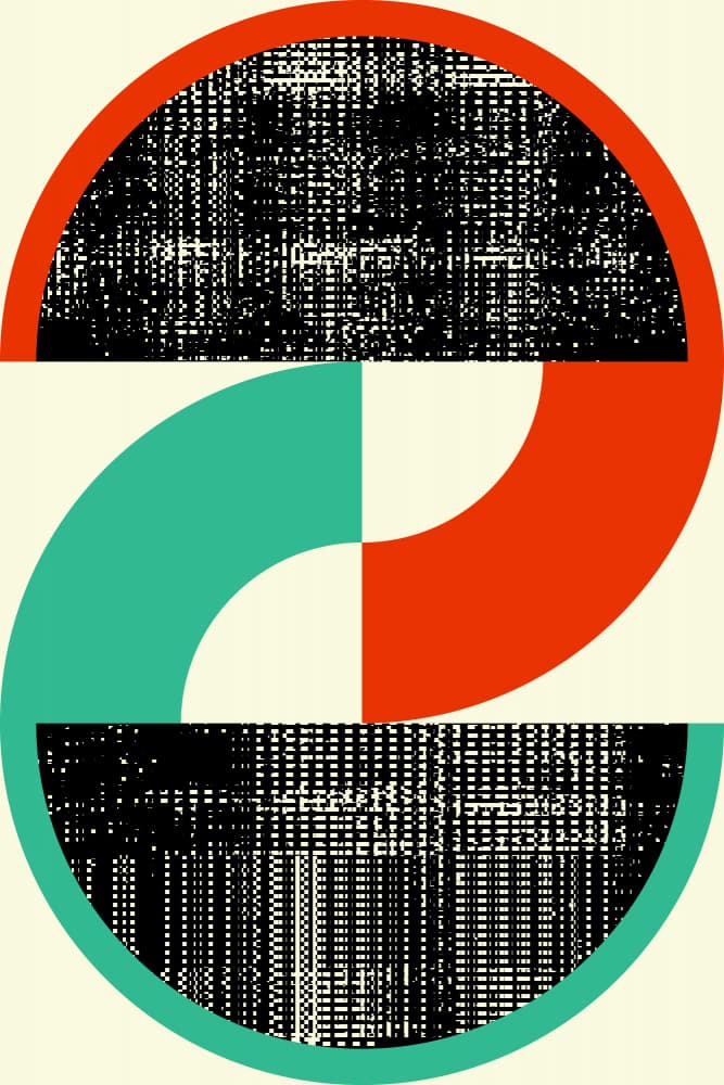 Colorful Modern Geometry by Petr Strnad — canvas wall art