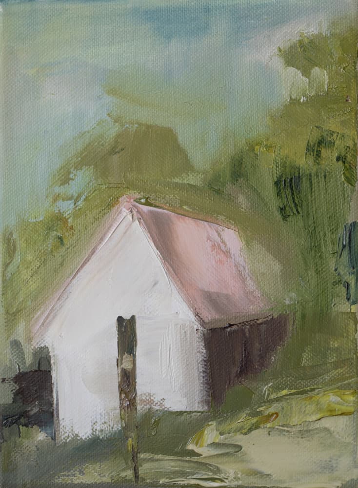 Peaceful Country Barn by Tamar Green — canvas wall art