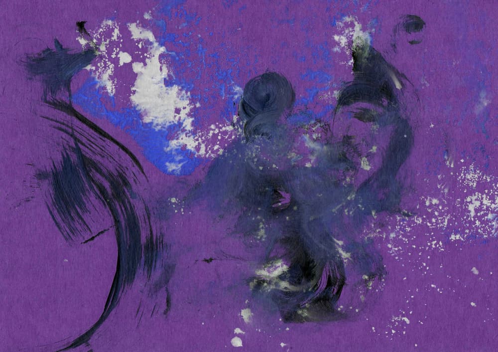 Abstract Indigo Flow by Santhosh ch — canvas wall art