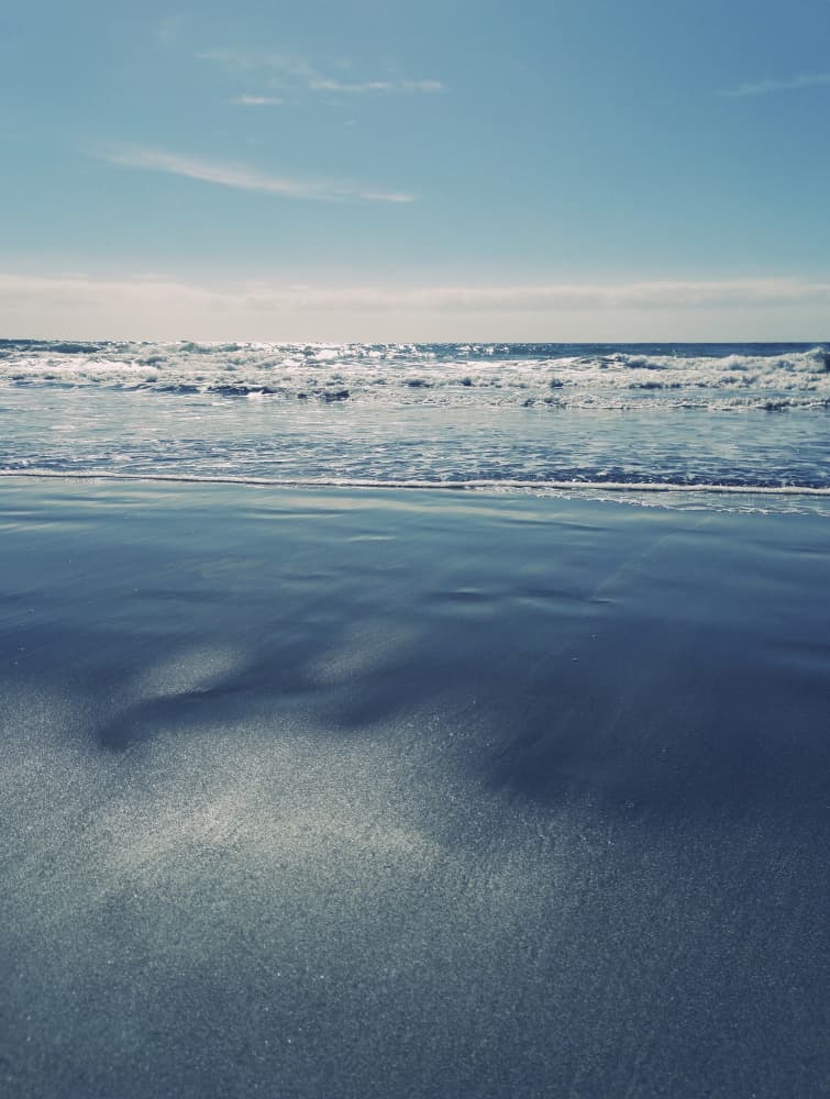 Blue Beach Serenity by Angelo Cerantola — canvas wall art