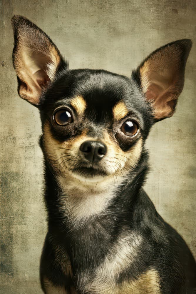 Expressive Chihuahua Portrait by Rafal Kulik — canvas wall art
