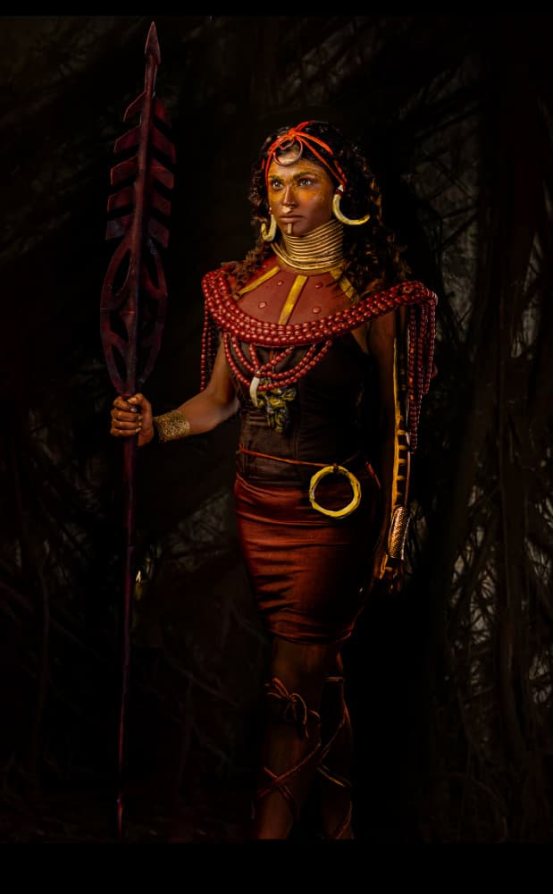 African Warrior Queen by DEBASISH CHATTOPADHYAY — canvas wall art
