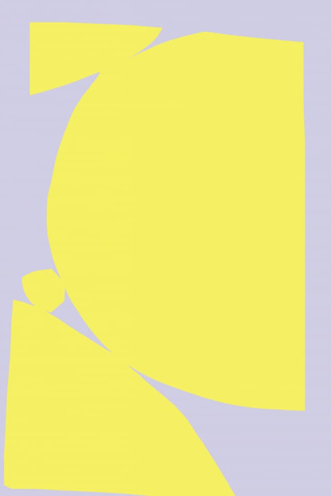 Abstract Yellow Shapes by Treechild — canvas wall art