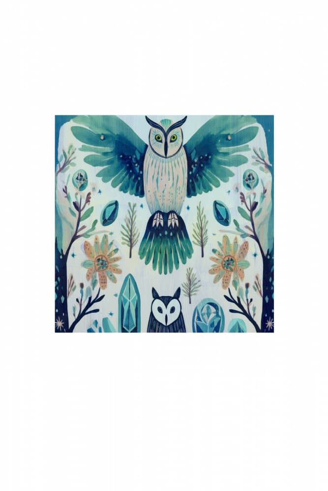 Enchanted Woodland Owl by casa cartissi — canvas wall art