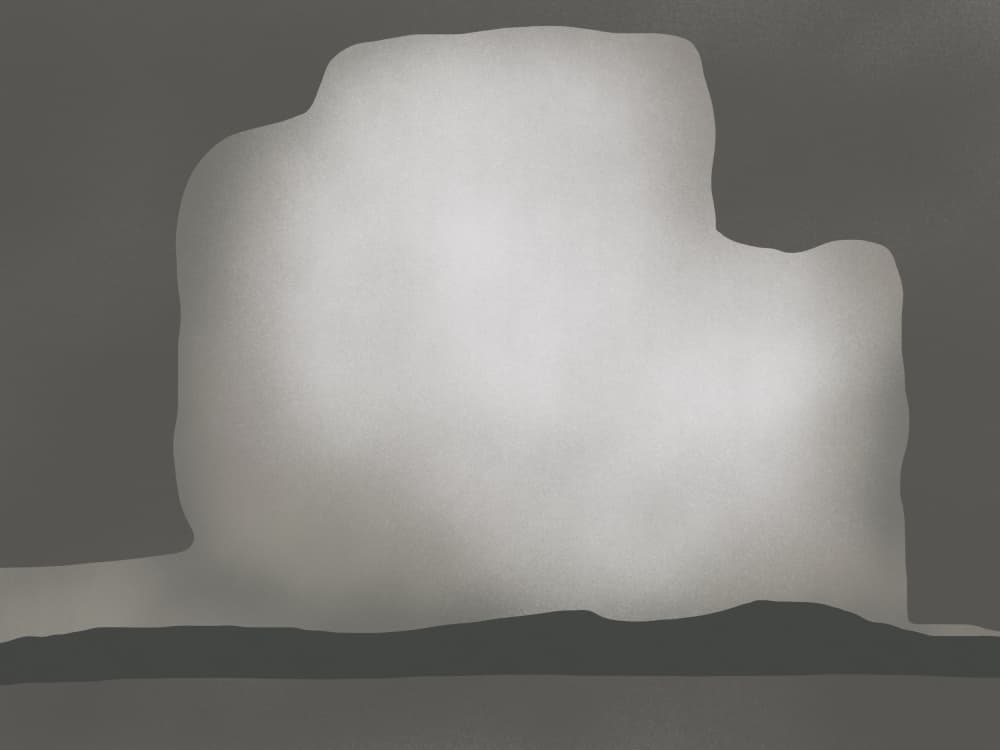 Ethereal Gray Landscape by Little Dean — canvas wall art