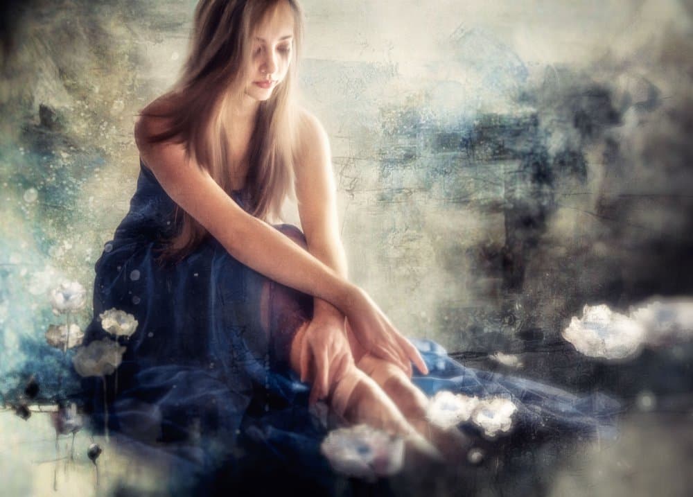 Ethereal Blue Dream by Charlaine Gerber — canvas wall art