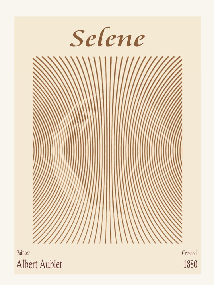 Selene – Albert Aublet (1880) by Doa Project — canvas wall art