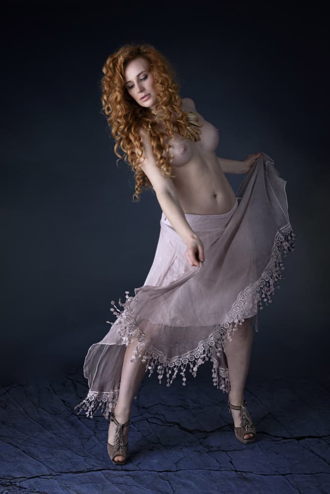 Graceful Redhead Dancer by Jan Slotboom — canvas wall art