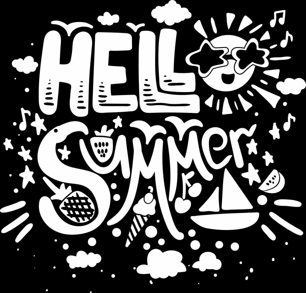 Hello Summer Fun by Marika Barsrsind β canvas wall art