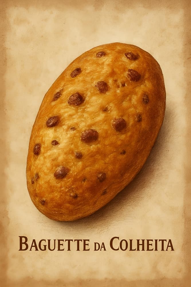 Golden Harvest Baguette by HUGO — canvas wall art