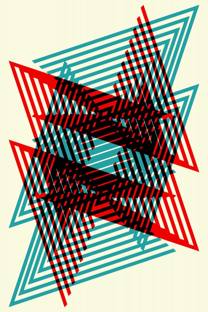Dynamic Geometric Triangles by Petr Strnad — canvas wall art