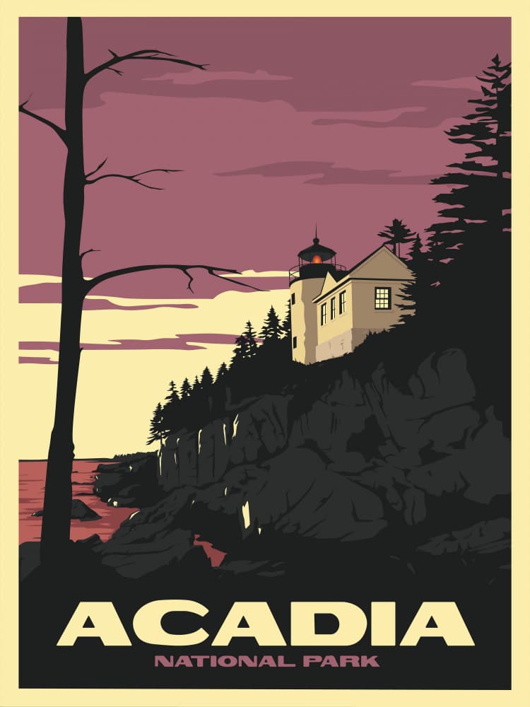 Dramatic Coastal Lighthouse by Retrodrome — canvas wall art