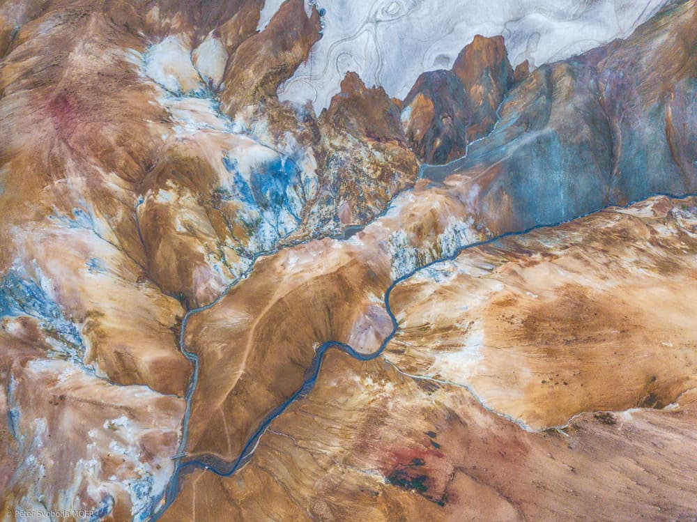 Over the land of ice and fire by Peter Svoboda MQEP — canvas wall art