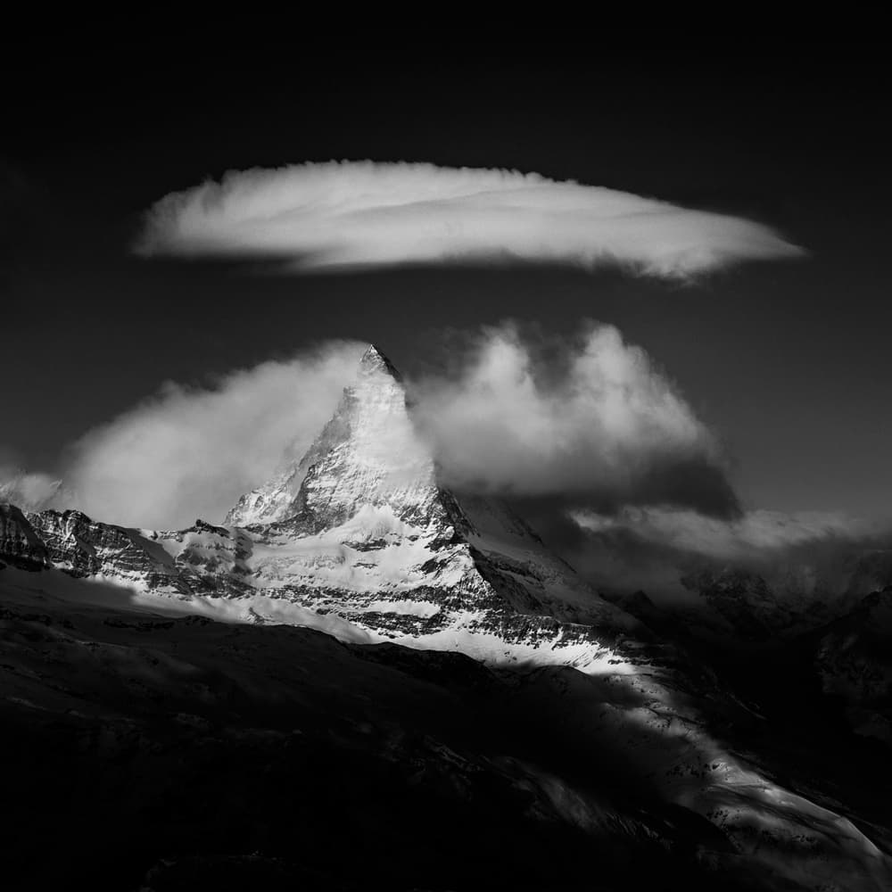 Majestic Matterhorn Clouds by Peter Svoboda MQEP — canvas wall art